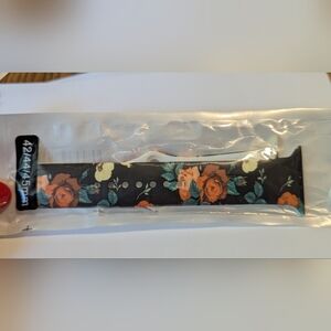 Apple Watch Band Floral Black